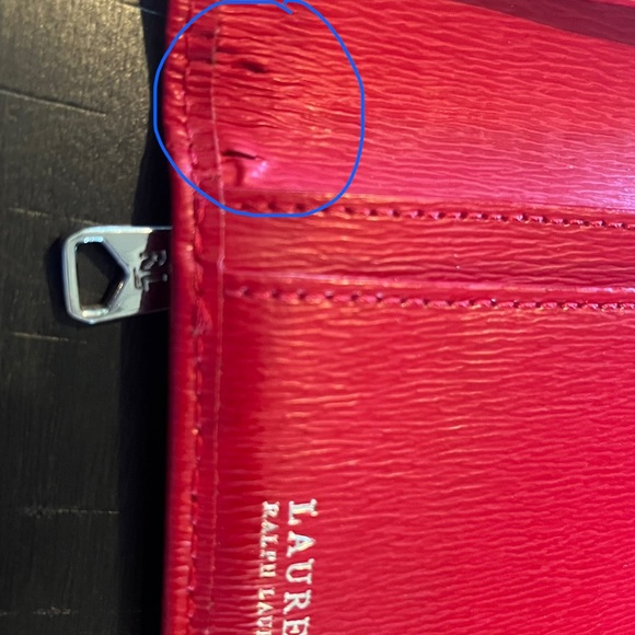 Red Ralph Lauren wallet - Picture 9 of 10